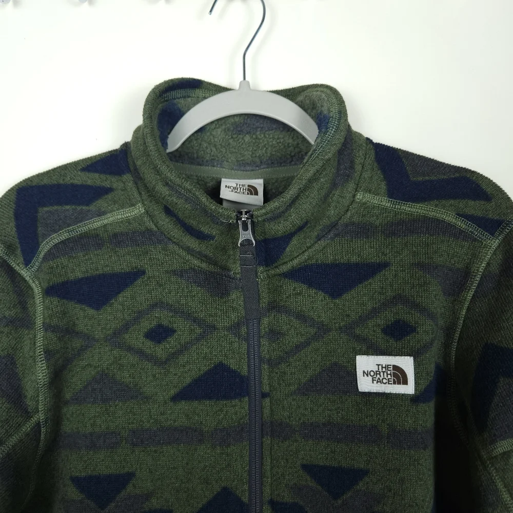 The North Face Men's Gordon Lyons Novelty 1/4 zip Pullover Aztec Green Size S